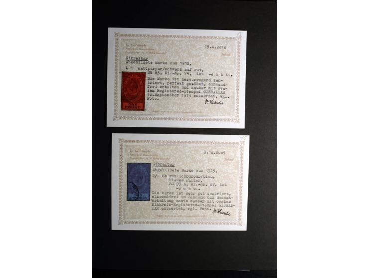 1850/1950, sehr schöne ungebrauchte und gestempelte Sammlung Gibraltar, Ionische Inseln, Malta und Zypern, dabei viele besser