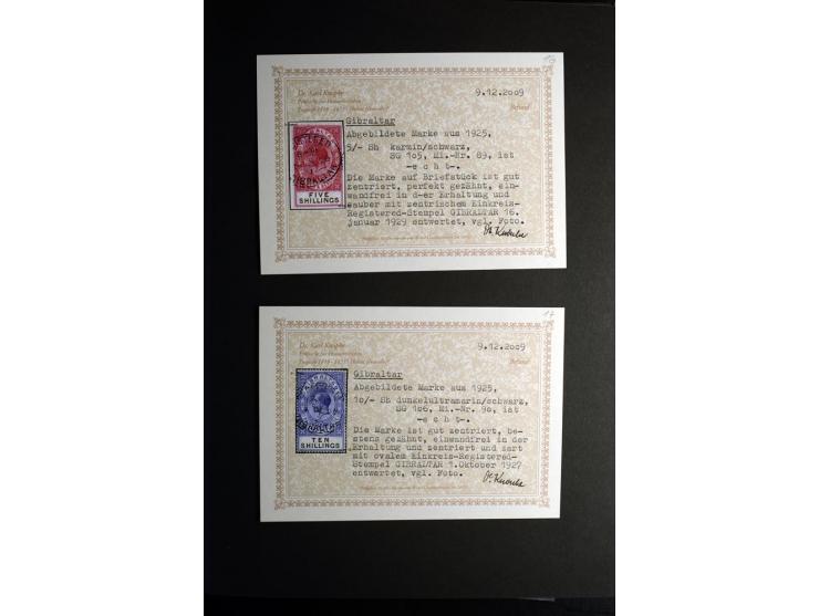 1850/1950, sehr schöne ungebrauchte und gestempelte Sammlung Gibraltar, Ionische Inseln, Malta und Zypern, dabei viele besser