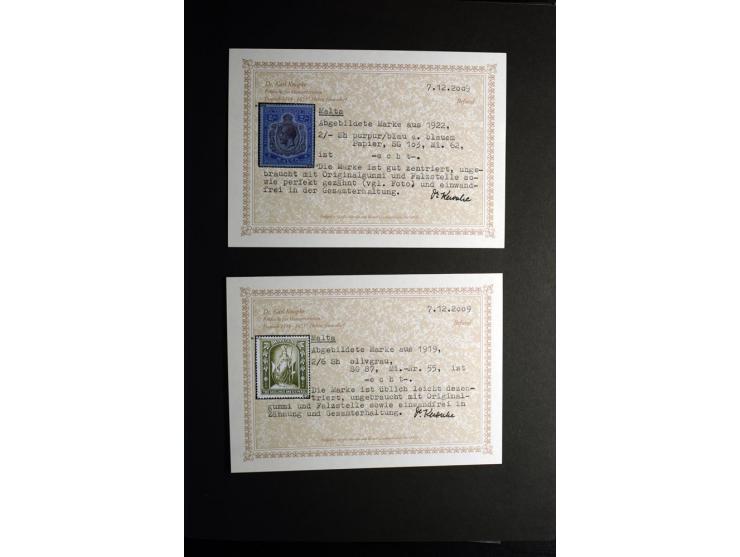 1850/1950, sehr schöne ungebrauchte und gestempelte Sammlung Gibraltar, Ionische Inseln, Malta und Zypern, dabei viele besser