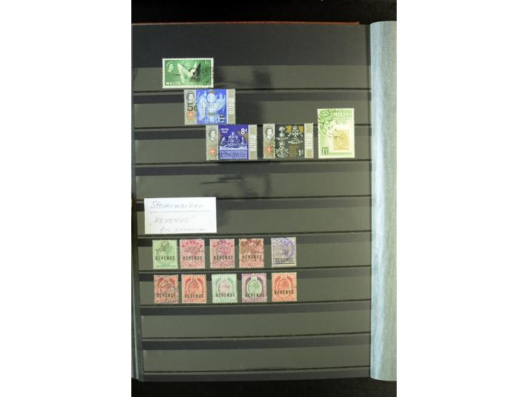 1850/1950, sehr schöne ungebrauchte und gestempelte Sammlung Gibraltar, Ionische Inseln, Malta und Zypern, dabei viele besser