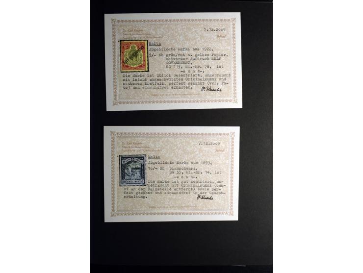 1850/1950, sehr schöne ungebrauchte und gestempelte Sammlung Gibraltar, Ionische Inseln, Malta und Zypern, dabei viele besser