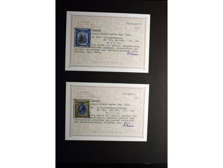 1850/1950, sehr schöne ungebrauchte und gestempelte Sammlung Gibraltar, Ionische Inseln, Malta und Zypern, dabei viele besser