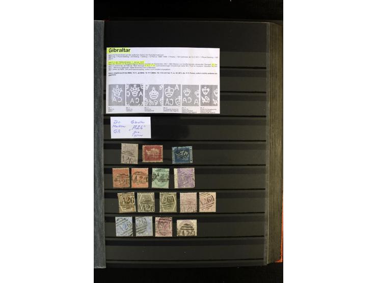 1850/1950, sehr schöne ungebrauchte und gestempelte Sammlung Gibraltar, Ionische Inseln, Malta und Zypern, dabei viele besser