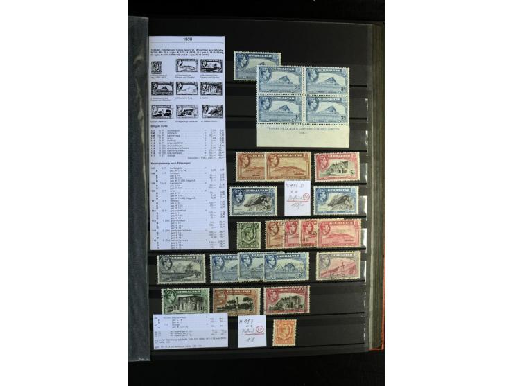 1850/1950, sehr schöne ungebrauchte und gestempelte Sammlung Gibraltar, Ionische Inseln, Malta und Zypern, dabei viele besser