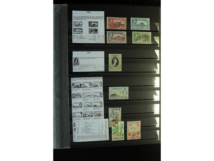1850/1950, sehr schöne ungebrauchte und gestempelte Sammlung Gibraltar, Ionische Inseln, Malta und Zypern, dabei viele besser