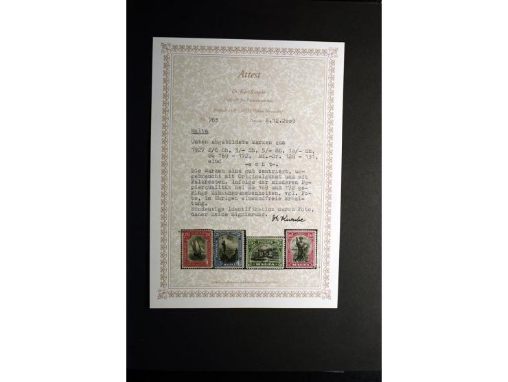 1850/1950, sehr schöne ungebrauchte und gestempelte Sammlung Gibraltar, Ionische Inseln, Malta und Zypern, dabei viele besser