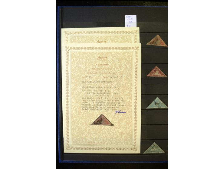 1853/1953, sehr schöne ungebrauchte und gestempelte Sammlung mit Schwerpunkt Kap der guten Hoffnung mit über 100 Dreieckswert