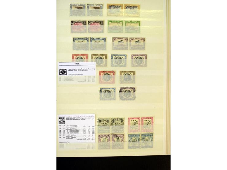 1853/1953, sehr schöne ungebrauchte und gestempelte Sammlung mit Schwerpunkt Kap der guten Hoffnung mit über 100 Dreieckswert