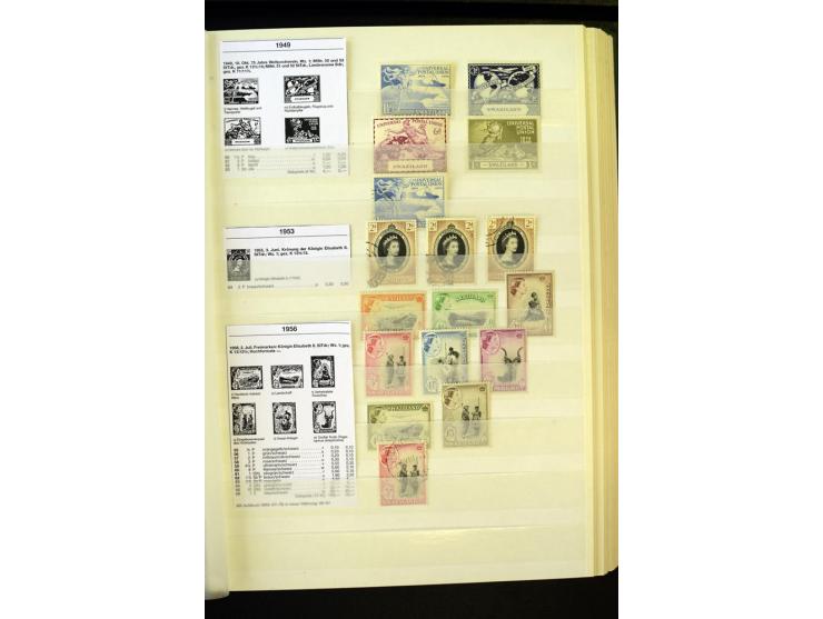 1853/1953, sehr schöne ungebrauchte und gestempelte Sammlung mit Schwerpunkt Kap der guten Hoffnung mit über 100 Dreieckswert