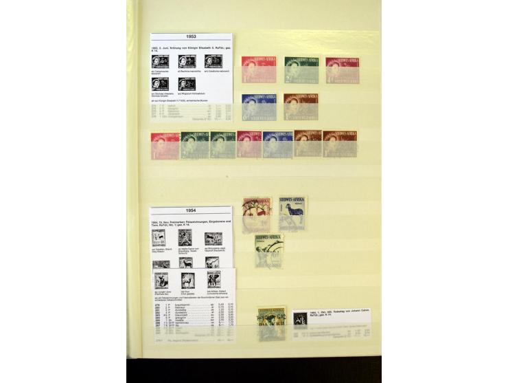 1853/1953, sehr schöne ungebrauchte und gestempelte Sammlung mit Schwerpunkt Kap der guten Hoffnung mit über 100 Dreieckswert