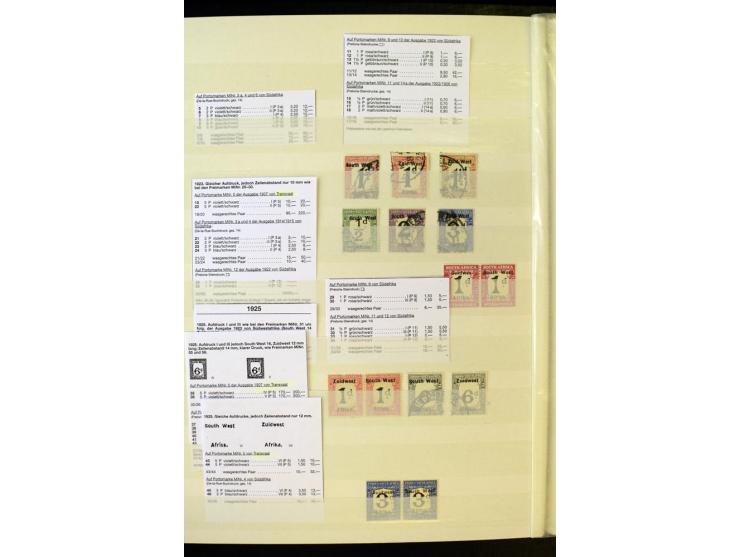 1853/1953, sehr schöne ungebrauchte und gestempelte Sammlung mit Schwerpunkt Kap der guten Hoffnung mit über 100 Dreieckswert
