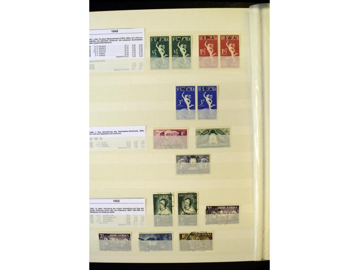 1853/1953, sehr schöne ungebrauchte und gestempelte Sammlung mit Schwerpunkt Kap der guten Hoffnung mit über 100 Dreieckswert
