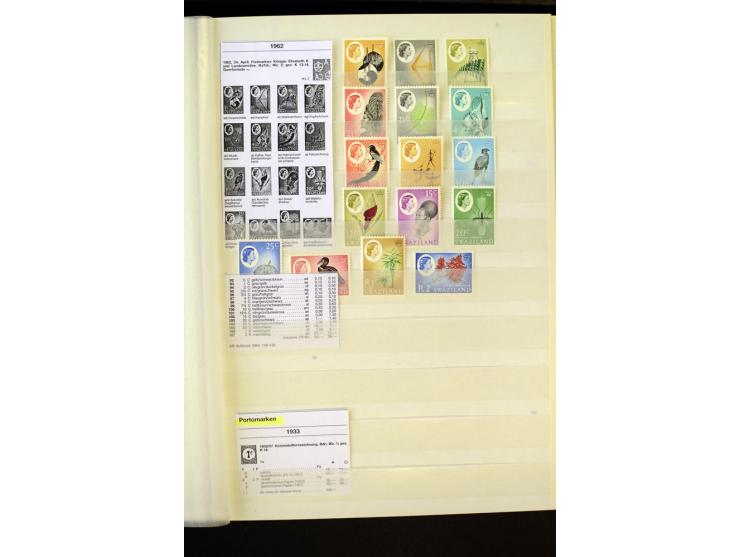 1853/1953, sehr schöne ungebrauchte und gestempelte Sammlung mit Schwerpunkt Kap der guten Hoffnung mit über 100 Dreieckswert