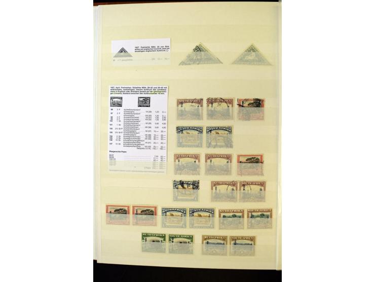1853/1953, sehr schöne ungebrauchte und gestempelte Sammlung mit Schwerpunkt Kap der guten Hoffnung mit über 100 Dreieckswert