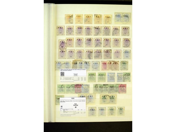 1853/1953, sehr schöne ungebrauchte und gestempelte Sammlung mit Schwerpunkt Kap der guten Hoffnung mit über 100 Dreieckswert