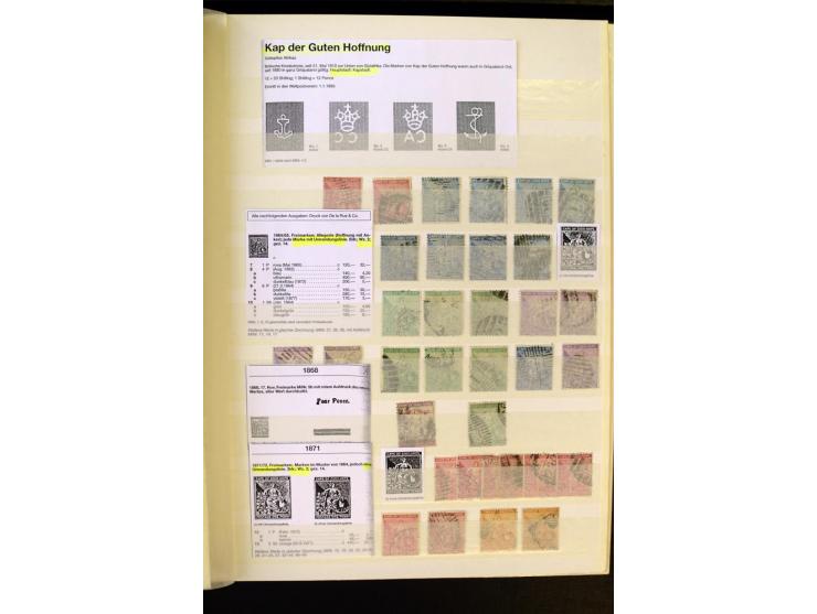 1853/1953, sehr schöne ungebrauchte und gestempelte Sammlung mit Schwerpunkt Kap der guten Hoffnung mit über 100 Dreieckswert