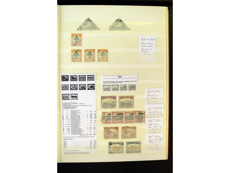 1853/1953, sehr schöne ungebrauchte und gestempelte Sammlung mit Schwerpunkt Kap der guten Hoffnung mit über 100 Dreieckswert