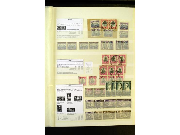 1853/1953, sehr schöne ungebrauchte und gestempelte Sammlung mit Schwerpunkt Kap der guten Hoffnung mit über 100 Dreieckswert