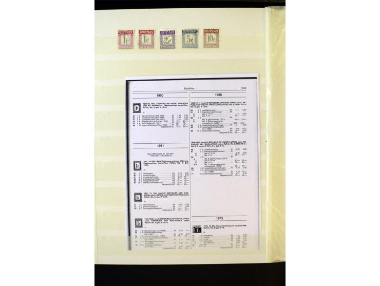 1853/1953, sehr schöne ungebrauchte und gestempelte Sammlung mit Schwerpunkt Kap der guten Hoffnung mit über 100 Dreieckswert