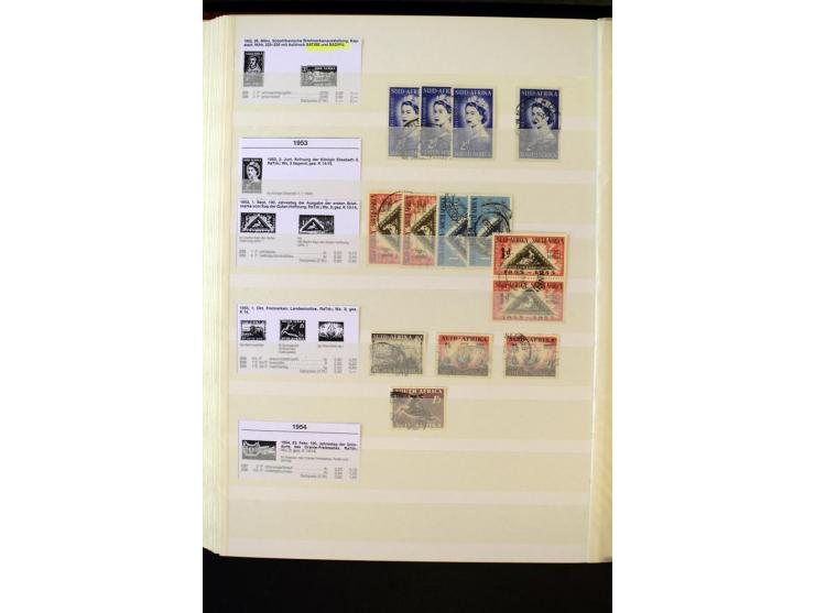 1853/1953, sehr schöne ungebrauchte und gestempelte Sammlung mit Schwerpunkt Kap der guten Hoffnung mit über 100 Dreieckswert