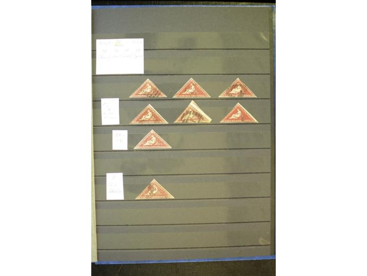 1853/1953, sehr schöne ungebrauchte und gestempelte Sammlung mit Schwerpunkt Kap der guten Hoffnung mit über 100 Dreieckswert