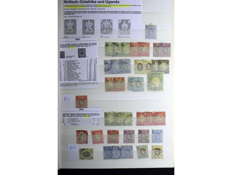 1869/1946, sehr schöne ungebrauchte und gestempelte Sammlung, dabei Gambia Mi.-Nr. 2, 4 und 5Y gestempelt, außerdem  Mi.-Nr. 