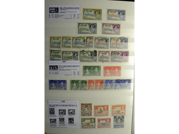 1869/1946, sehr schöne ungebrauchte und gestempelte Sammlung, dabei Gambia Mi.-Nr. 2, 4 und 5Y gestempelt, außerdem  Mi.-Nr. 