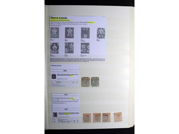 1869/1946, sehr schöne ungebrauchte und gestempelte Sammlung, dabei Gambia Mi.-Nr. 2, 4 und 5Y gestempelt, außerdem  Mi.-Nr. 