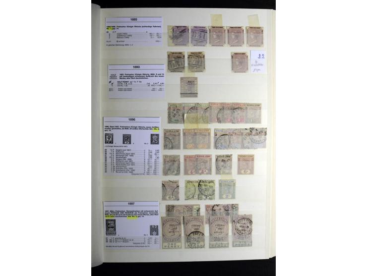 1869/1946, sehr schöne ungebrauchte und gestempelte Sammlung, dabei Gambia Mi.-Nr. 2, 4 und 5Y gestempelt, außerdem  Mi.-Nr. 