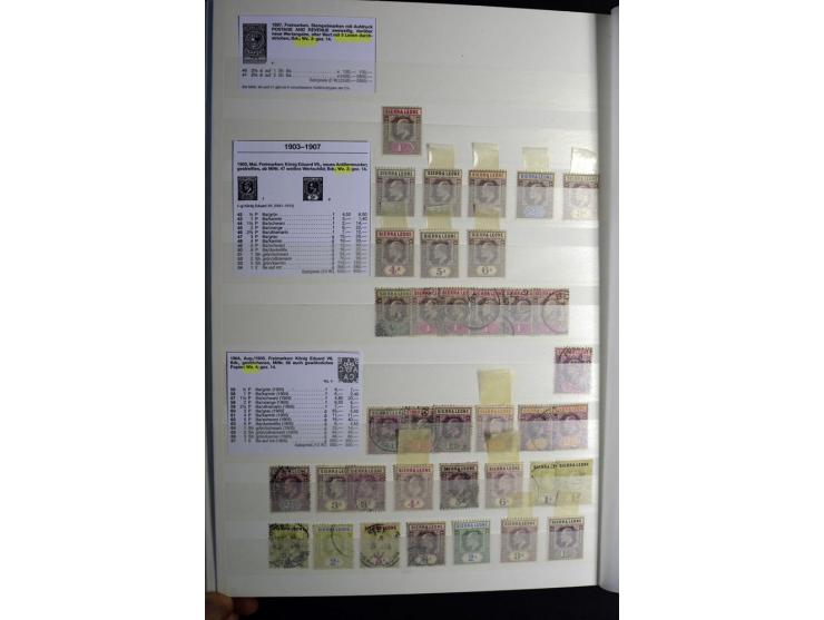 1869/1946, sehr schöne ungebrauchte und gestempelte Sammlung, dabei Gambia Mi.-Nr. 2, 4 und 5Y gestempelt, außerdem  Mi.-Nr. 