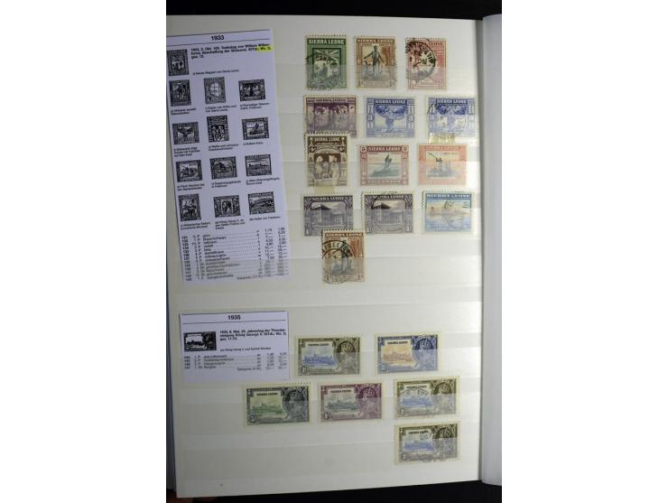 1869/1946, sehr schöne ungebrauchte und gestempelte Sammlung, dabei Gambia Mi.-Nr. 2, 4 und 5Y gestempelt, außerdem  Mi.-Nr. 