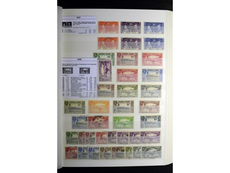 1869/1946, sehr schöne ungebrauchte und gestempelte Sammlung, dabei Gambia Mi.-Nr. 2, 4 und 5Y gestempelt, außerdem  Mi.-Nr. 