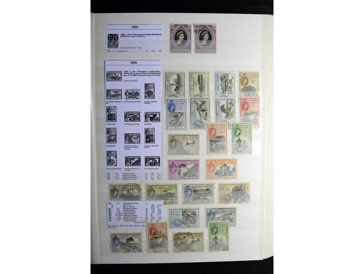 1869/1946, sehr schöne ungebrauchte und gestempelte Sammlung, dabei Gambia Mi.-Nr. 2, 4 und 5Y gestempelt, außerdem  Mi.-Nr. 