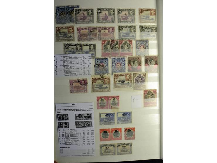 1869/1946, sehr schöne ungebrauchte und gestempelte Sammlung, dabei Gambia Mi.-Nr. 2, 4 und 5Y gestempelt, außerdem  Mi.-Nr. 
