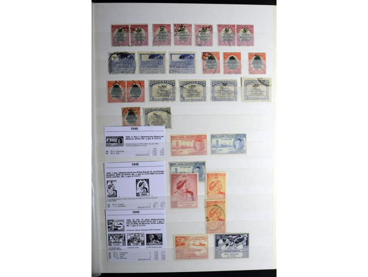 1869/1946, sehr schöne ungebrauchte und gestempelte Sammlung, dabei Gambia Mi.-Nr. 2, 4 und 5Y gestempelt, außerdem  Mi.-Nr. 