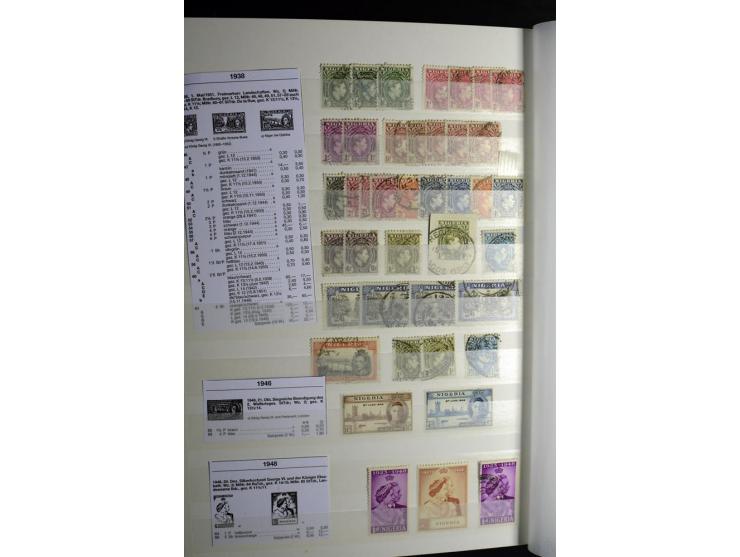 1869/1946, sehr schöne ungebrauchte und gestempelte Sammlung, dabei Gambia Mi.-Nr. 2, 4 und 5Y gestempelt, außerdem  Mi.-Nr. 