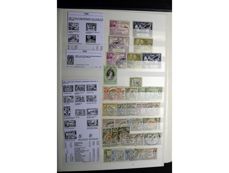 1869/1946, sehr schöne ungebrauchte und gestempelte Sammlung, dabei Gambia Mi.-Nr. 2, 4 und 5Y gestempelt, außerdem  Mi.-Nr. 