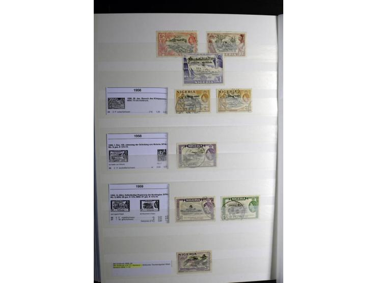 1869/1946, sehr schöne ungebrauchte und gestempelte Sammlung, dabei Gambia Mi.-Nr. 2, 4 und 5Y gestempelt, außerdem  Mi.-Nr. 