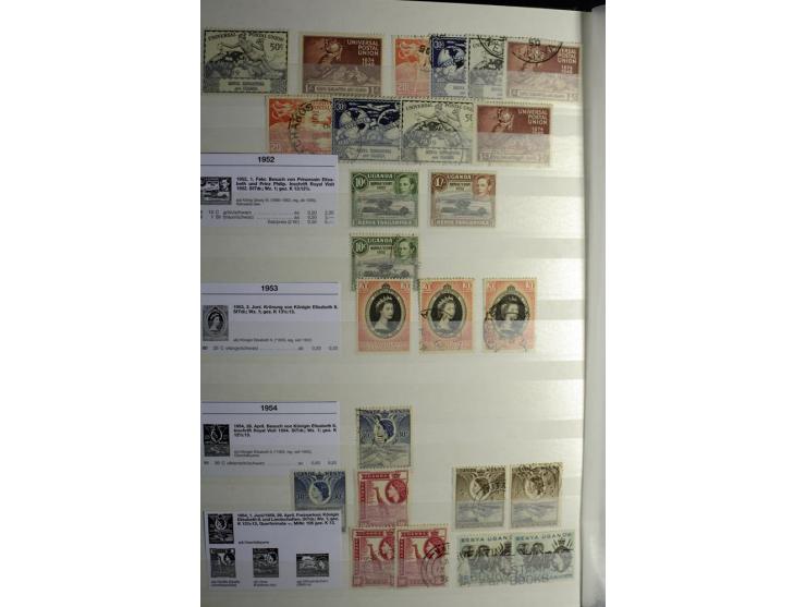 1869/1946, sehr schöne ungebrauchte und gestempelte Sammlung, dabei Gambia Mi.-Nr. 2, 4 und 5Y gestempelt, außerdem  Mi.-Nr. 