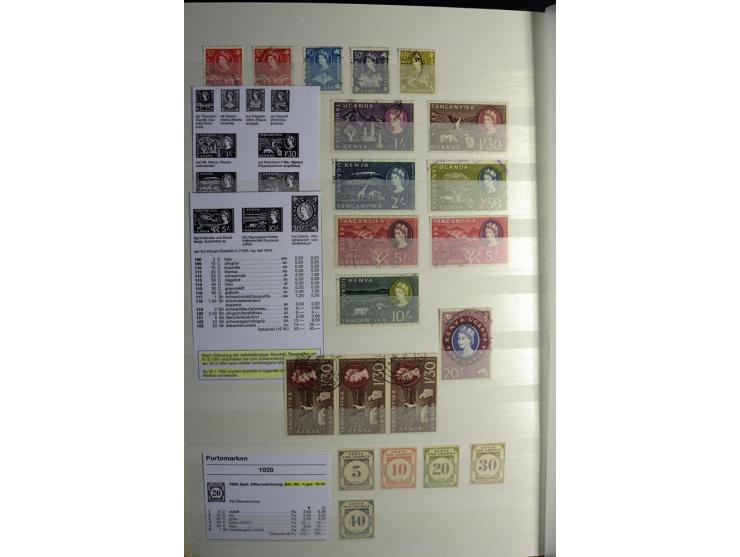1869/1946, sehr schöne ungebrauchte und gestempelte Sammlung, dabei Gambia Mi.-Nr. 2, 4 und 5Y gestempelt, außerdem  Mi.-Nr. 
