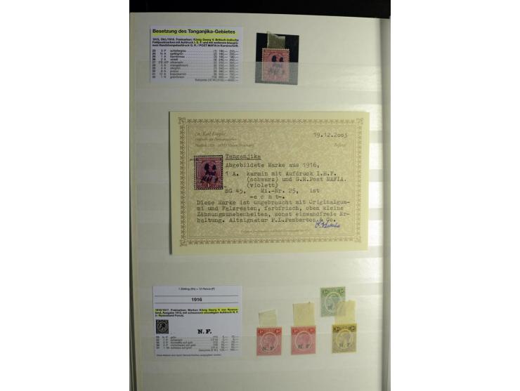 1869/1946, sehr schöne ungebrauchte und gestempelte Sammlung, dabei Gambia Mi.-Nr. 2, 4 und 5Y gestempelt, außerdem  Mi.-Nr. 