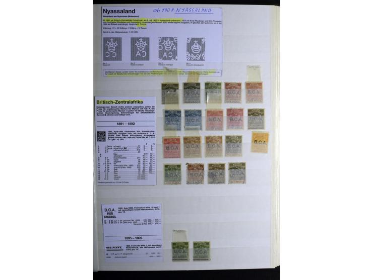 1869/1946, sehr schöne ungebrauchte und gestempelte Sammlung, dabei Gambia Mi.-Nr. 2, 4 und 5Y gestempelt, außerdem  Mi.-Nr. 