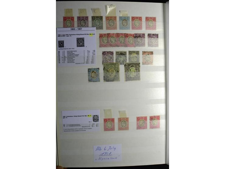 1869/1946, sehr schöne ungebrauchte und gestempelte Sammlung, dabei Gambia Mi.-Nr. 2, 4 und 5Y gestempelt, außerdem  Mi.-Nr. 