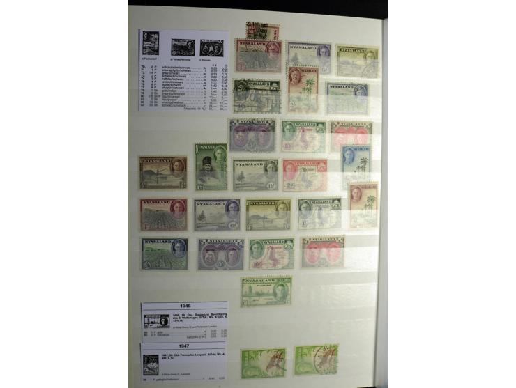1869/1946, sehr schöne ungebrauchte und gestempelte Sammlung, dabei Gambia Mi.-Nr. 2, 4 und 5Y gestempelt, außerdem  Mi.-Nr. 