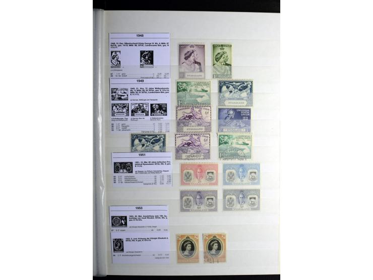 1869/1946, sehr schöne ungebrauchte und gestempelte Sammlung, dabei Gambia Mi.-Nr. 2, 4 und 5Y gestempelt, außerdem  Mi.-Nr. 