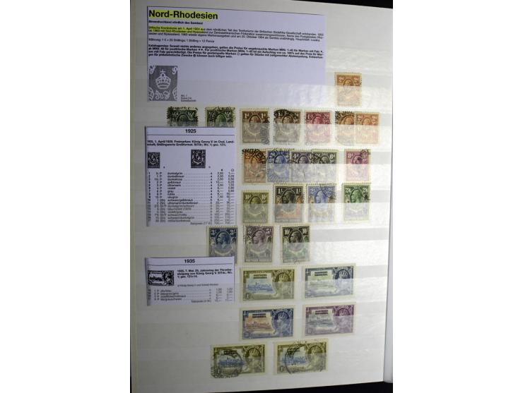 1869/1946, sehr schöne ungebrauchte und gestempelte Sammlung, dabei Gambia Mi.-Nr. 2, 4 und 5Y gestempelt, außerdem  Mi.-Nr. 