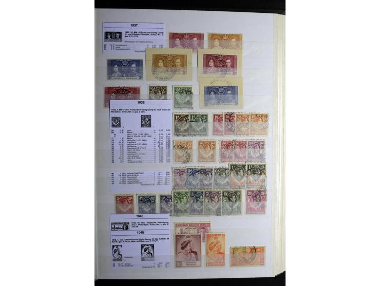 1869/1946, sehr schöne ungebrauchte und gestempelte Sammlung, dabei Gambia Mi.-Nr. 2, 4 und 5Y gestempelt, außerdem  Mi.-Nr. 