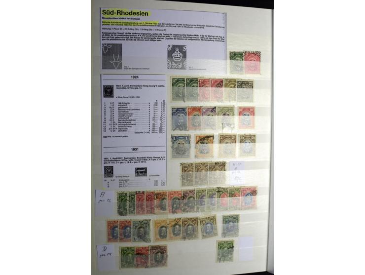 1869/1946, sehr schöne ungebrauchte und gestempelte Sammlung, dabei Gambia Mi.-Nr. 2, 4 und 5Y gestempelt, außerdem  Mi.-Nr. 