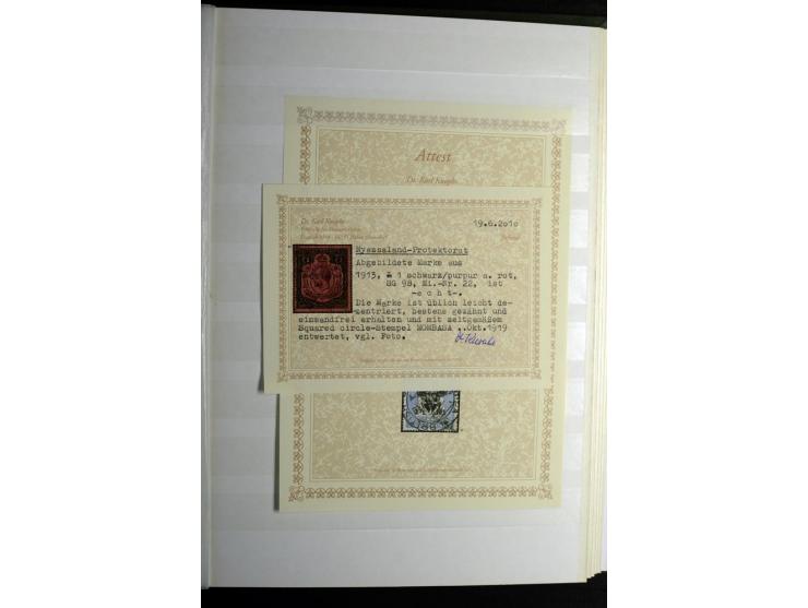 1869/1946, sehr schöne ungebrauchte und gestempelte Sammlung, dabei Gambia Mi.-Nr. 2, 4 und 5Y gestempelt, außerdem  Mi.-Nr. 