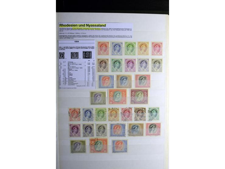 1869/1946, sehr schöne ungebrauchte und gestempelte Sammlung, dabei Gambia Mi.-Nr. 2, 4 und 5Y gestempelt, außerdem  Mi.-Nr. 